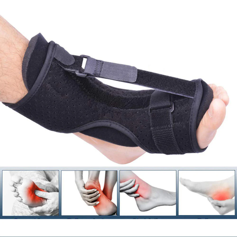 ankle foot brace | elastic foot brace | foot brace | foot brace for drop foot | left foot brace